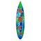 Wooden Sea Turtle Surfboard Wall Decor 38.5" Tropical Ocean Beach Art